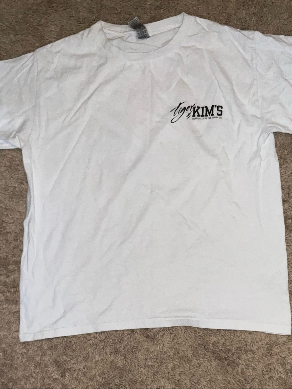 Tiger Kim's White Graphic Tee